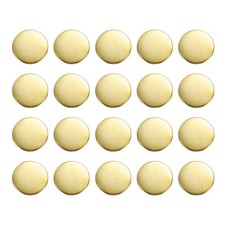 20pcs Metal Round Buttons 20mm Brass Sewing Craft Buttons Gold]