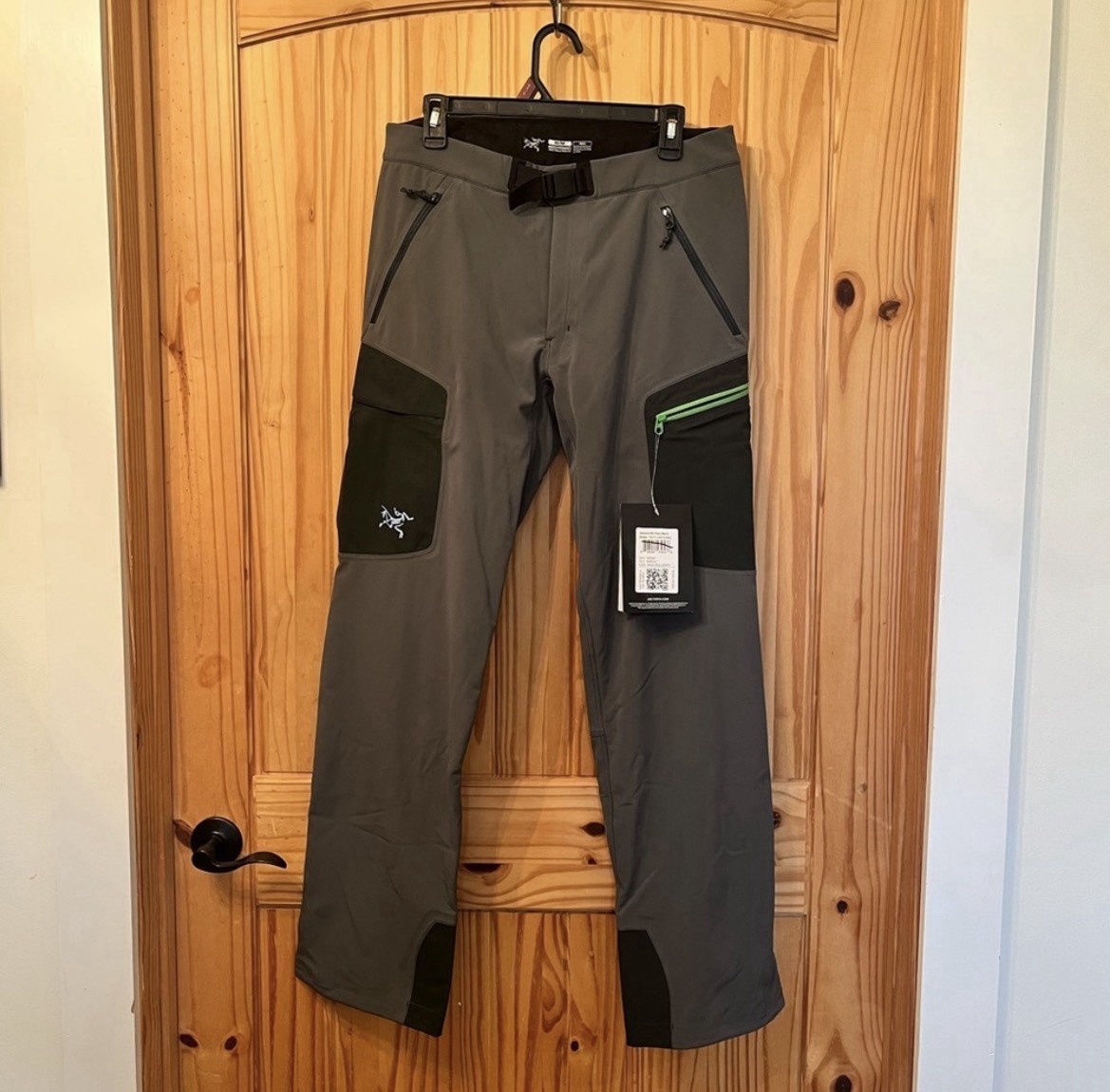 NWT Arc’teryx Nautic Grey Medium Lined Gamma MX Heavyweight Belted Hiking Pants