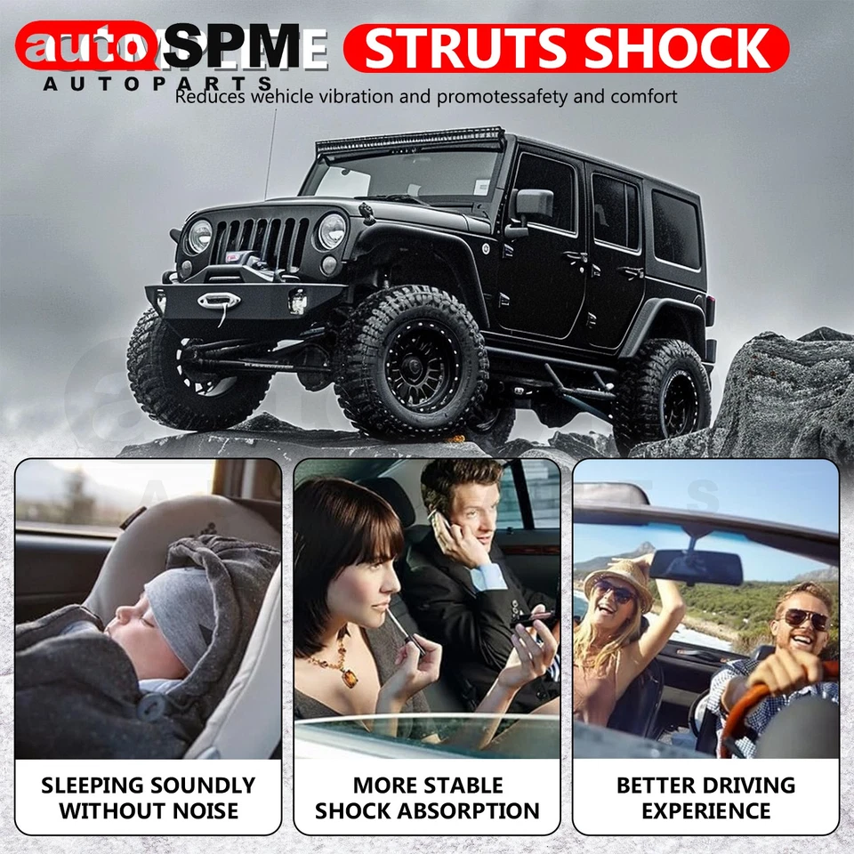 For 1991-2001 Jeep Cherokee Full Set of 4 Front Rear Shock Absorbers Foto 4 de 4