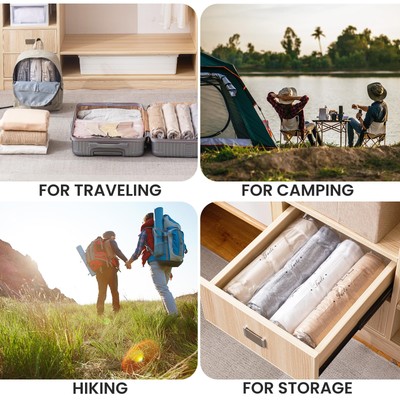 Sacchetti Sottovuoto TAILI - 10 Pezzi, 40x60 Cm, Per Vestiti E Viaggi, Senza Pompa - Foto 6