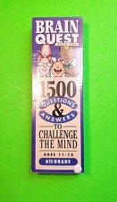 BRAIN QUEST- DECK TWO 1500 QUESTIONS ANSWERS AGES 11/12 6TH GRADE.brand New.