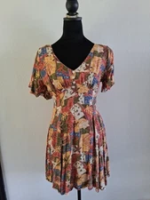 Vintage Young Edwardian  Women's Size 9 Multi Color Dress