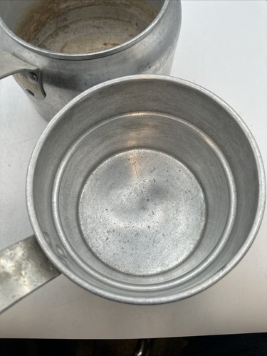 Mirro Aluminum Double Boiler w Lid 1-1/2 Qt - Made In USA Vintage - Picture 7 of 10