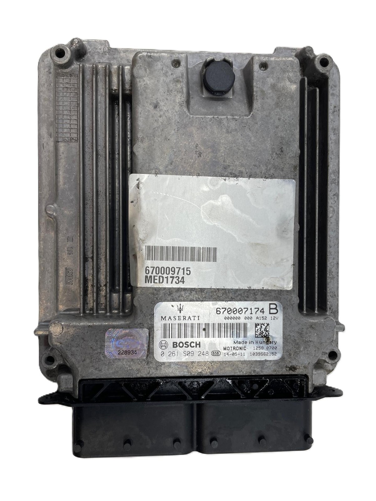 2014 Maserati Quattroporte S 3.0L ECU ECM Engine Control Module 670007174 OEM