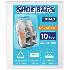 Waterproof Shoe Bags for Travel Packing Storage, Smellproof Travel 10-pack