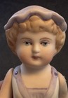 Vintage Bisque Porcelain Figurine Girl Made In Japan? H 7” — photo 3