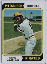 1974 Topps #172 Gene Clines in EX Condition Pirates