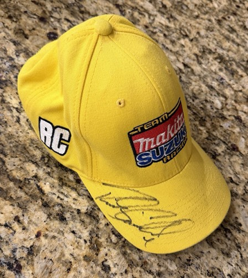 #ad Ricky Carmichael #4 Signed Autograph Suzuki Racing Motocross Hat $199.99