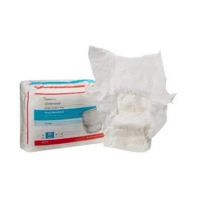 Sure CarePlus Protect Underwear Adult Unisex XL 48-66'' Hip PullOn Heavy Absrb 25