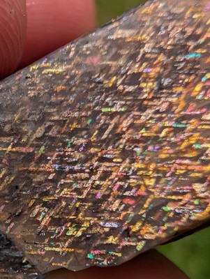 Rainbow Lattice Sunstone 98ct crystal matrix specimen rare gemstone Australian