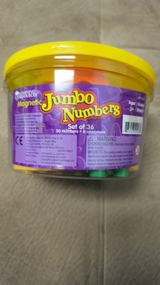 Learning Resources Magnetic Jumbo Numbers Set 36 for Ages 3 and Up