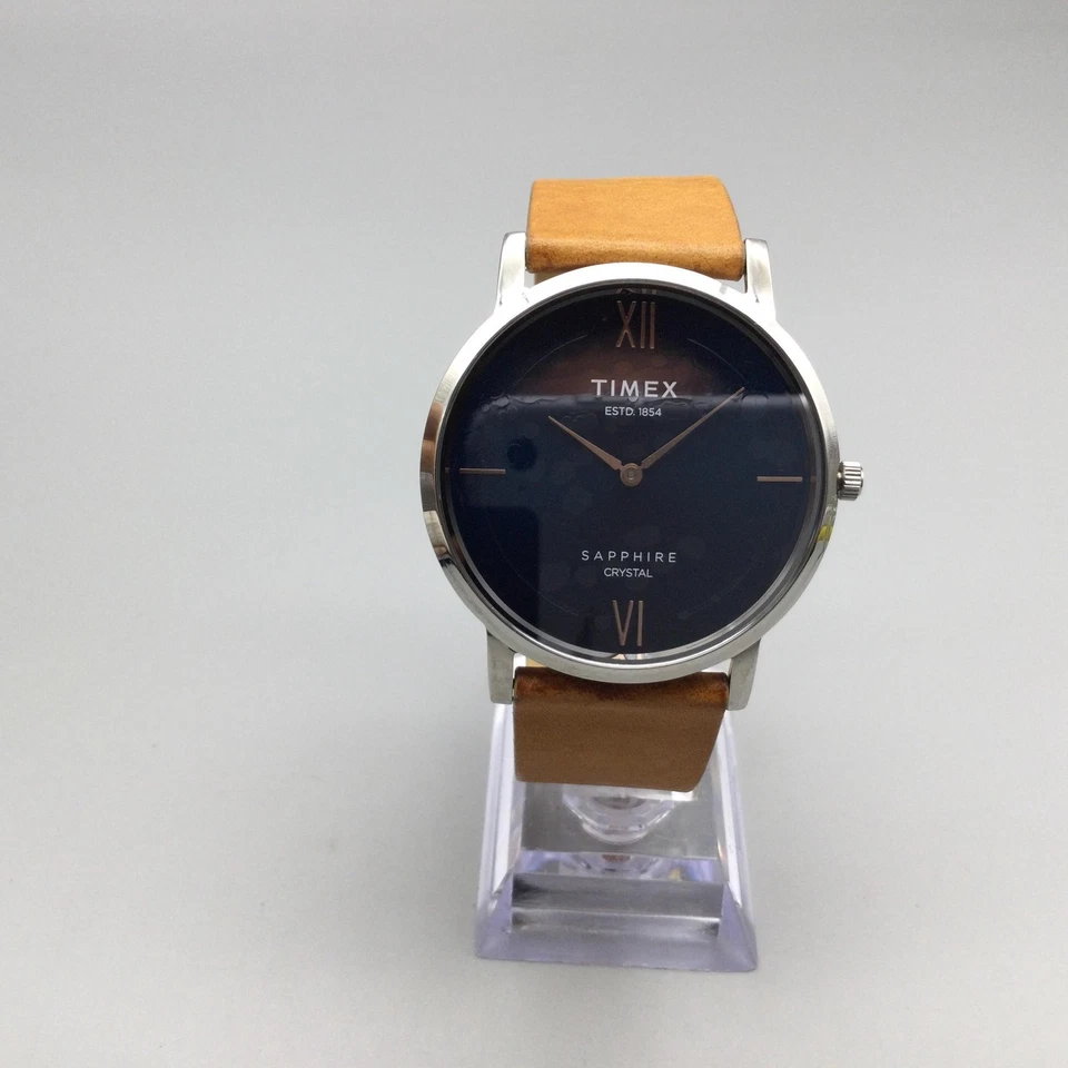 Reloj Timex Empera Cristal Zafiro Para Hombre 42mm Esfera Azul TWEG17401 Batería Nueva Foto 2 de 4