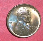 1954D US Choice Uncirculated LINCOLN Cent "RED" & "BROWN" Uncirc Rainbow Toning!