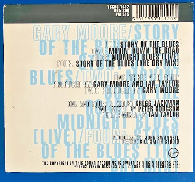 Gary Moore Story Of The Blues Maxi CD Single 1992 special edition top condition - Bild 2 von 4