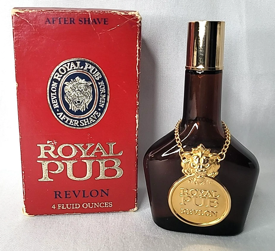 Revlon Royal Pub 4 жидких унц одеколон после бритья с оригинальной коробкой ТВ реквизит! РЕДКАЯ! - Изображение 2 из 4