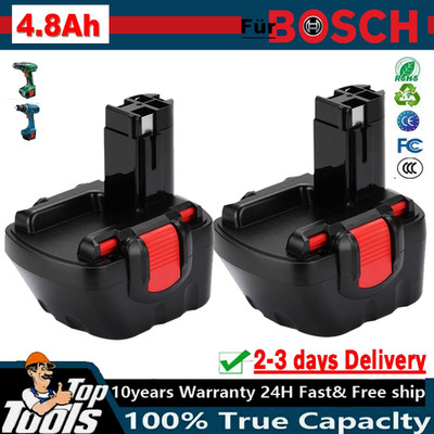 12V 2X Original Akku Für Bosch BAT043 BAT045 2607335262 PSR 12VE-2 GSR 4800mAh