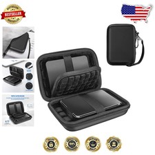 Custodia HDD da 2,5" Nera - EVA Impermeabile, Stoccaggio Imbottito Antiurto per WD,...