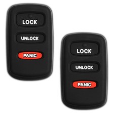 2 Key Fob Remote Skin Shell Case Cover For Mitsubishi Oucg8d-525m-a 2 Key Fob Remote Skin Shell Case Cover For Mitsubishi Oucg8d-525m-a