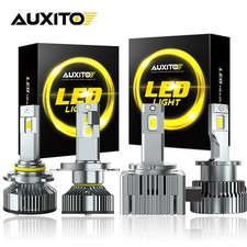 2 Sided AUXITO 9005 9006 9007 LED Headlight Bulbs Hi/Lo Beam 6500K Super Bright