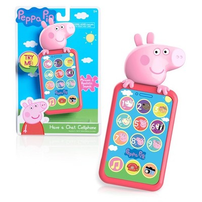 Peppa Pig Have a Chat Cell Phone, Toy Phone with Realistic Sounds and Light U...