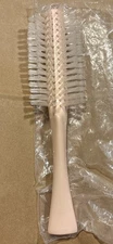Vtg NOS Stanley Half Round Hair Brush Plastic Nylon Bristle Pink NEW 8.5”