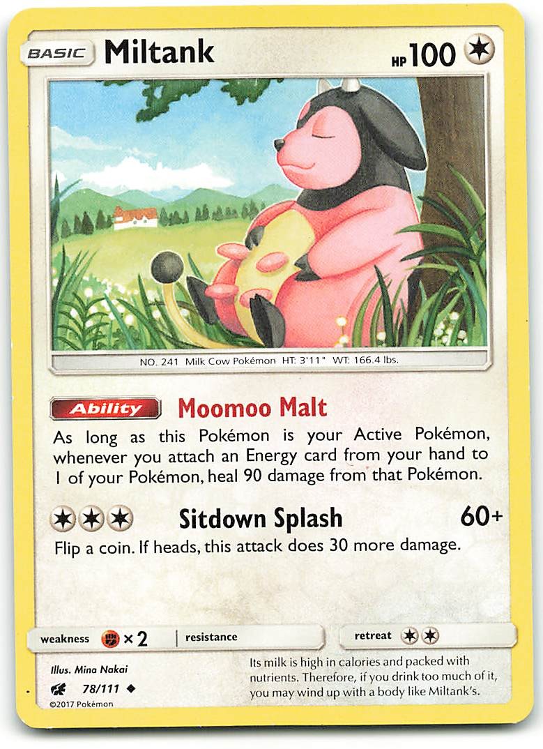 Miltank 78/111 Uncommon Crimson Invasion Pokemon