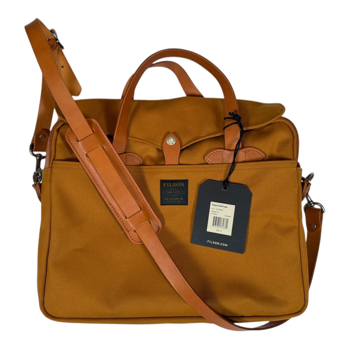 Filson Rugged Twill Original Briefcase | NWT | Chessie Tan | Made