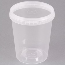 50 Pack 32 OZ Clear Tamper-Resistant Deli Containers With Lids Food Storage