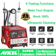 Ultrasonic Fuel Injector Cleaner Tester For Motorcycle Machine Injector Cleaning