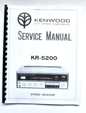Kenwood KR-5200 Service Manual - In color  KR 5200 