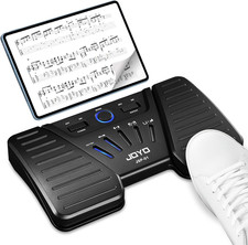 Wireless Bluetooth Page Turner Foot Pedal for Sheet Music Hands-Free Control