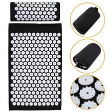 Acupressure Mat Relieve Stress Pain Acupuncture Spike Fitness Yoga Mat w/Pillow