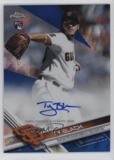 2017 Topps Chrome Rookie Blue Wave Refractor 32/75 Ty Blach #RA-TBL Auto 0b0