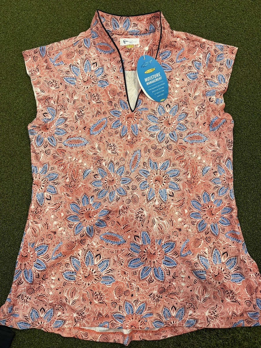knee length dresses for ladies AB SPORT Women's Hibiscus Geo Print Sleeveless Women's Golf Dress – ABSport