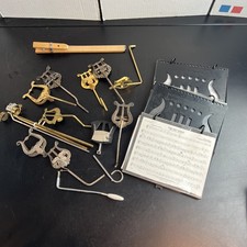 Lot Of Lyre Sheet Music Cip Holders Different Sizes Marching Band