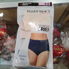 Ellen Tracy Womens Multicolor Comfort 4 Packs Seamless Full Brief Panties Size S