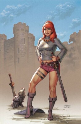 IMMORTAL RED SONJA #1 JOSEPH MICHAEL LINSNER VIRGIN COLOR VARIANT NM 2022.