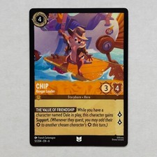Chip 12/204 Disney Lorcana Azurite Sea Regular Uncommon Card NM