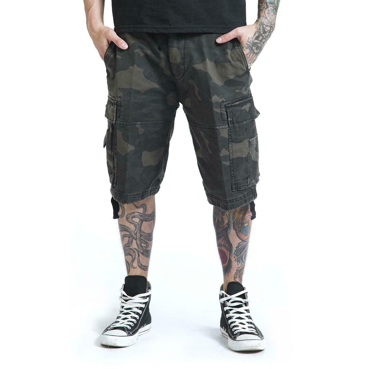 Bermuda Militaire Pour Homme Brandit, Style Vintage Avec Poches, Couleur Urban - Neuf Avec étiquettes