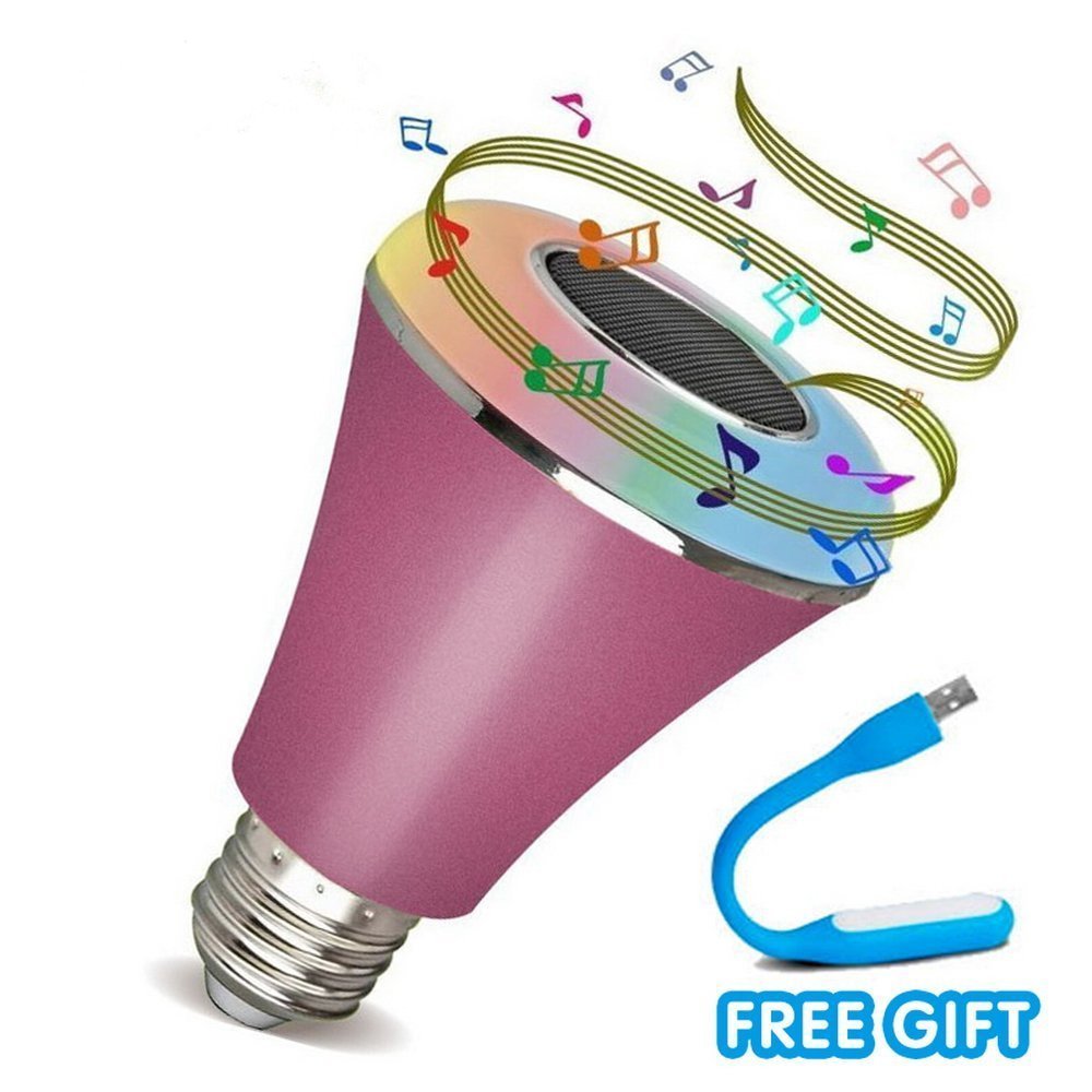 wireless speaker multicolor light bulb