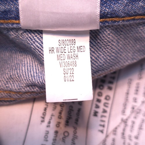 Banana Republic Wide Leg Damen Jeans blau Größe 29 Maße 30x30 Hip Hop Skater - Bild 9 von 14