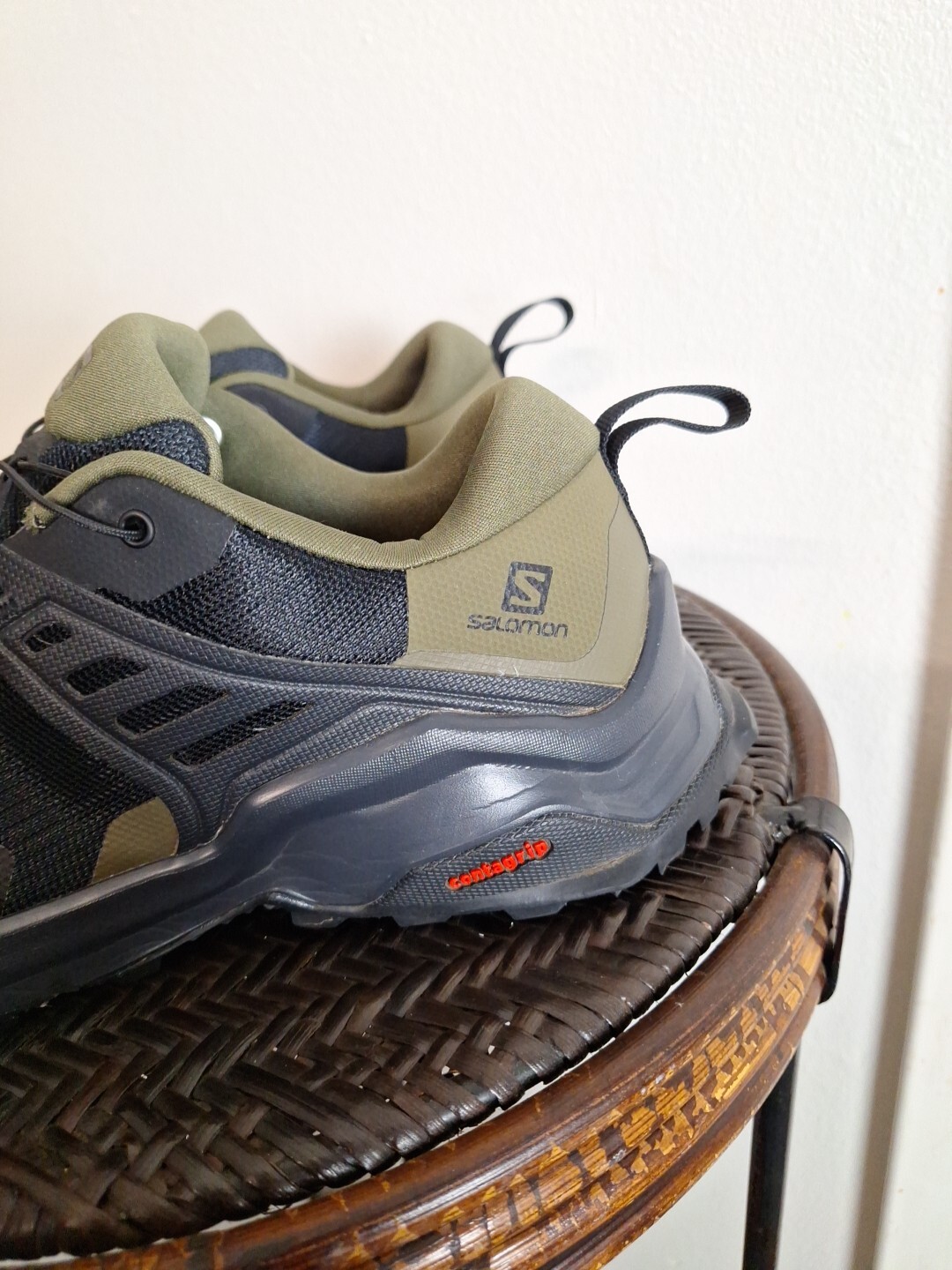 Scarpe da trekking Salomon da uomo nere foglia d'uva Phantom X Raise per tutti i terreni taglia 8 5