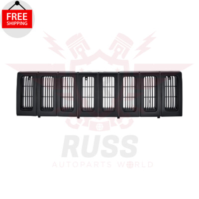 New Front Grille Assembly Black Fits 1993-1995 Jeep Grand