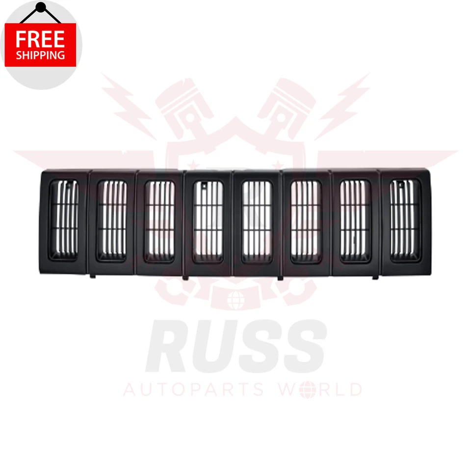 New Front Grille Assembly Black Fits 1993-1995 Jeep Grand Cherokee CH1200142 Foto 2 de 4