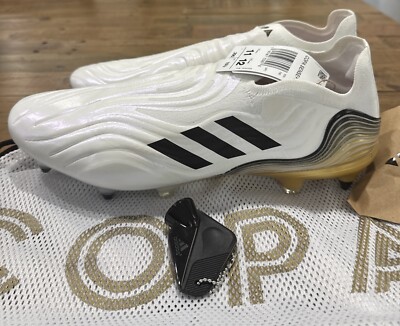 Adidas Copa Sense+ SG Soccer Cleats White Black Gold Men's 11 HP7840