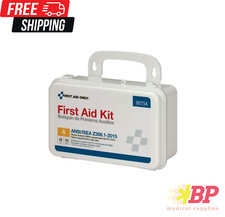 10 Person Plastic Case First Aid Kit ANSI Compliant 90754
