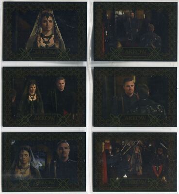 Arrow Season 3 Complete Foil Parallel Wedding Chase Card Set B1-6