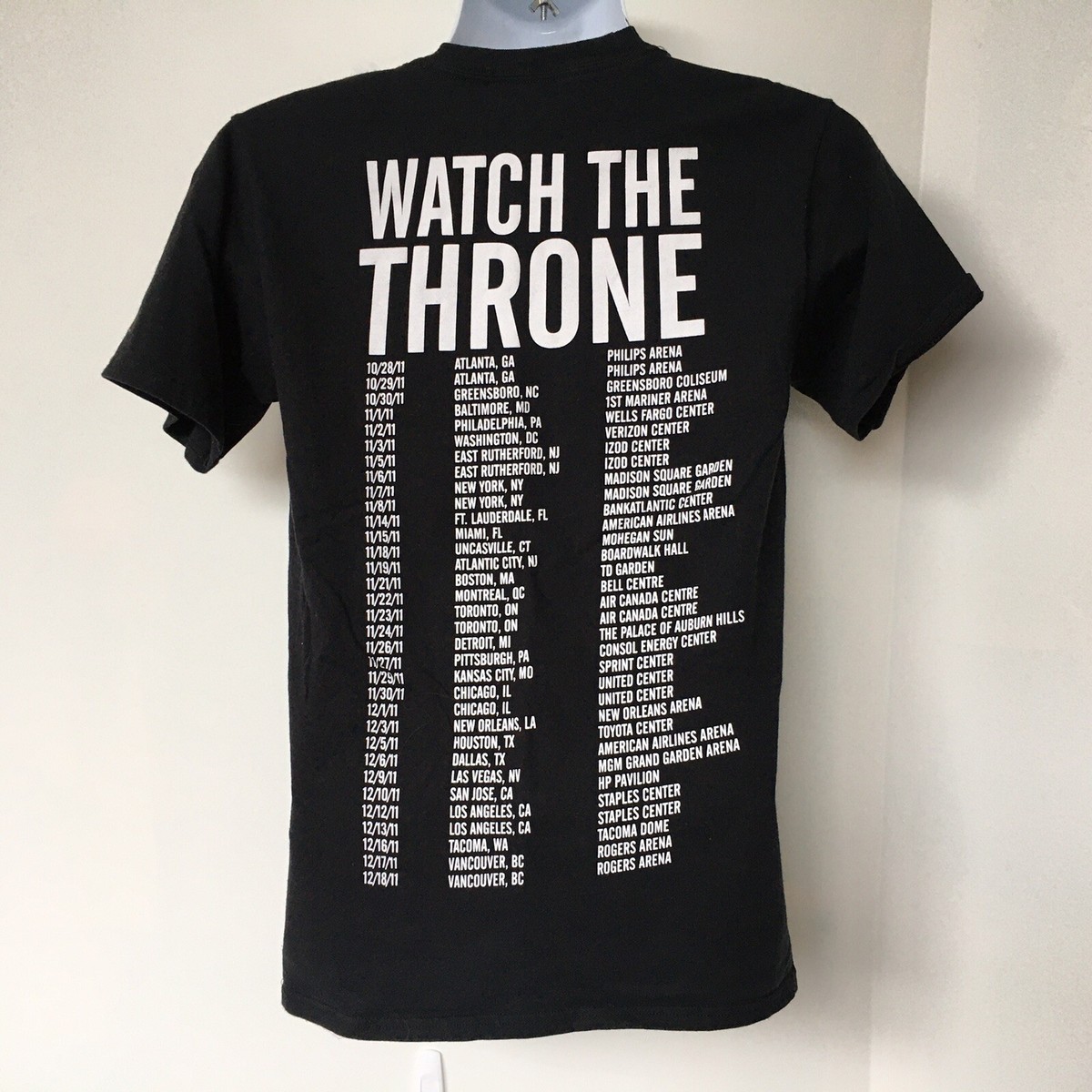 トップス JAY-Z KANYE WEST Watch The Throne Tour T Kanye West x Jay Z “Watch The Throne” Tour T-Shirt youth