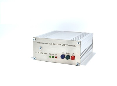 Dual Band 144 + 432 to 28 MHz 12Watts ASSEMBLED TRANSVERTER VHF