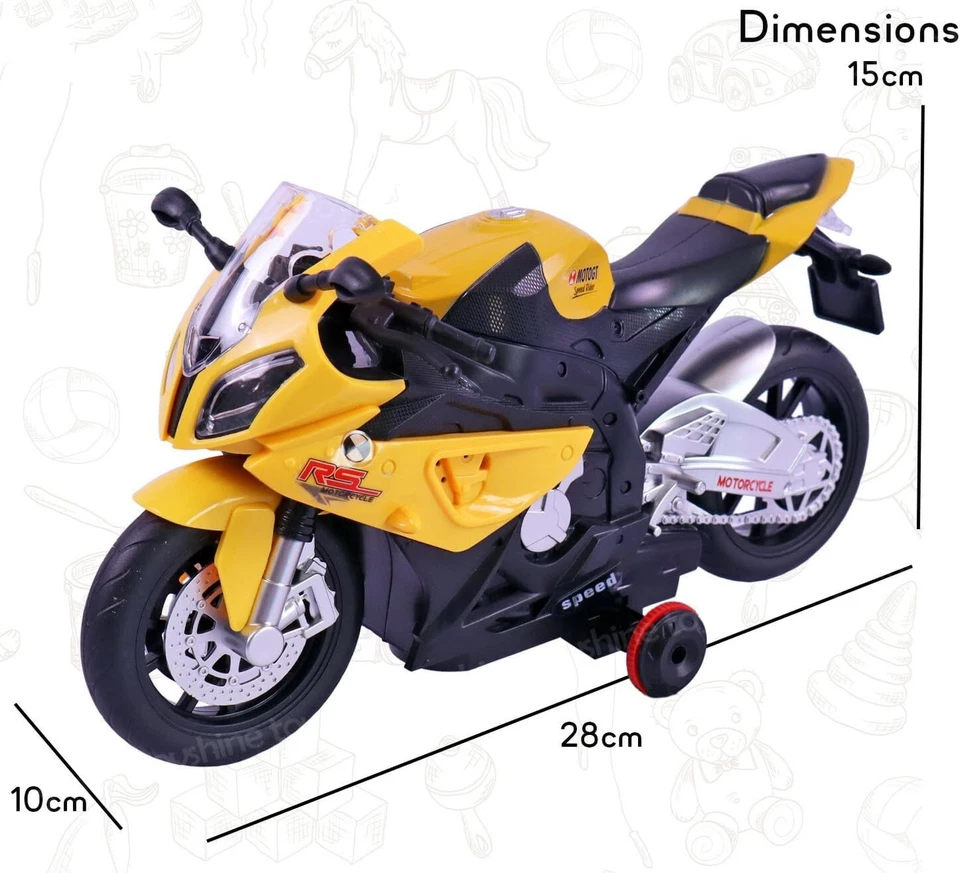 1:20 Scale R C Rechargeable 360° Spinning Action Racing Motorbike Light & Sound - Image 2 of 4